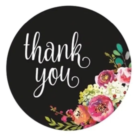 2,5cm Thank You Stickers - Diverse Soorten  -  Multiplaza