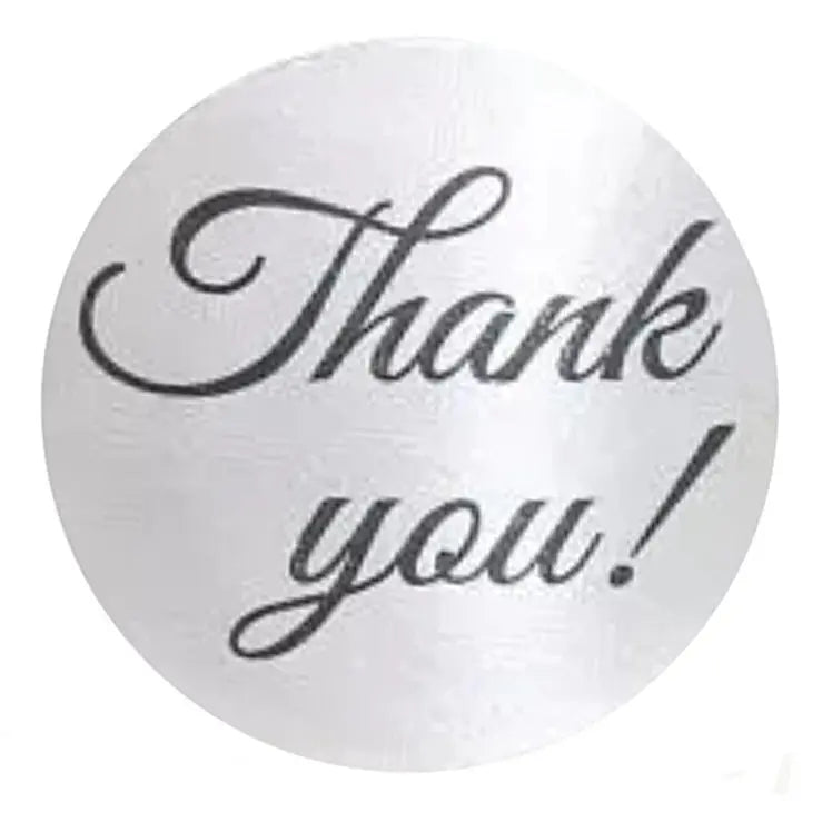 2,5cm Thank You Stickers - Diverse Soorten  -  Multiplaza