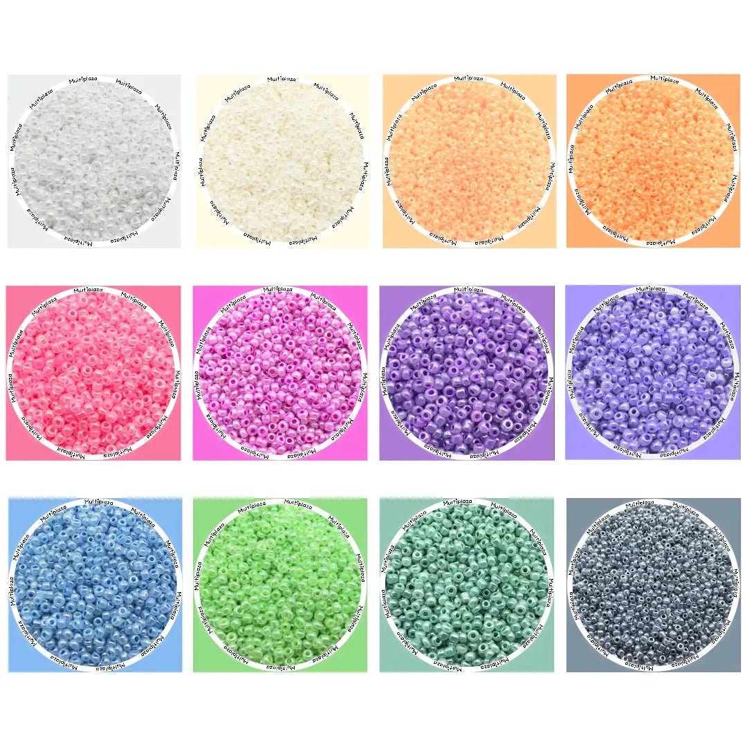 2mm Rocailles glaskralen - Ceylon Kleuren  -  Multiplaza