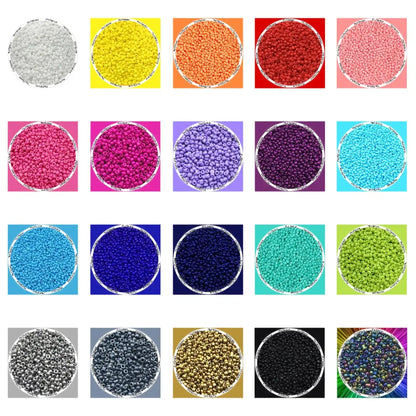 2mm Zakje rocailles glaskralen - Effen Kleuren  -  Multiplaza