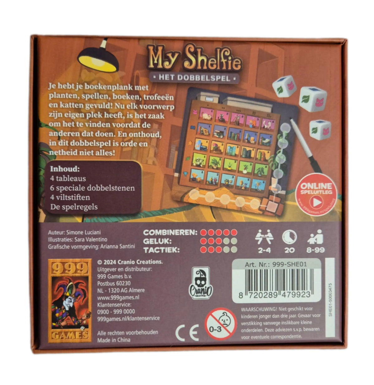 999 Games: My Shelfie - Het Dobbelspel  -  Multiplaza