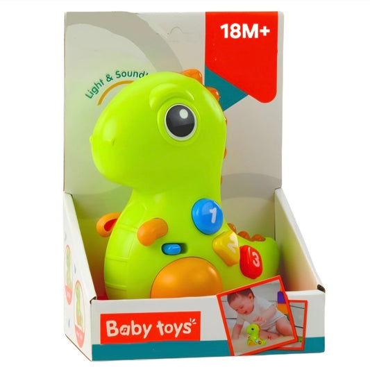 Baby Toys: Dino op Wielen met Licht & Geluid
