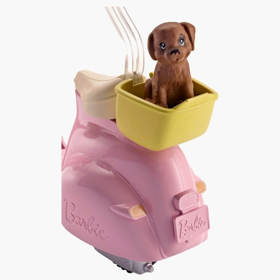 Barbie: Scooter met Hondje