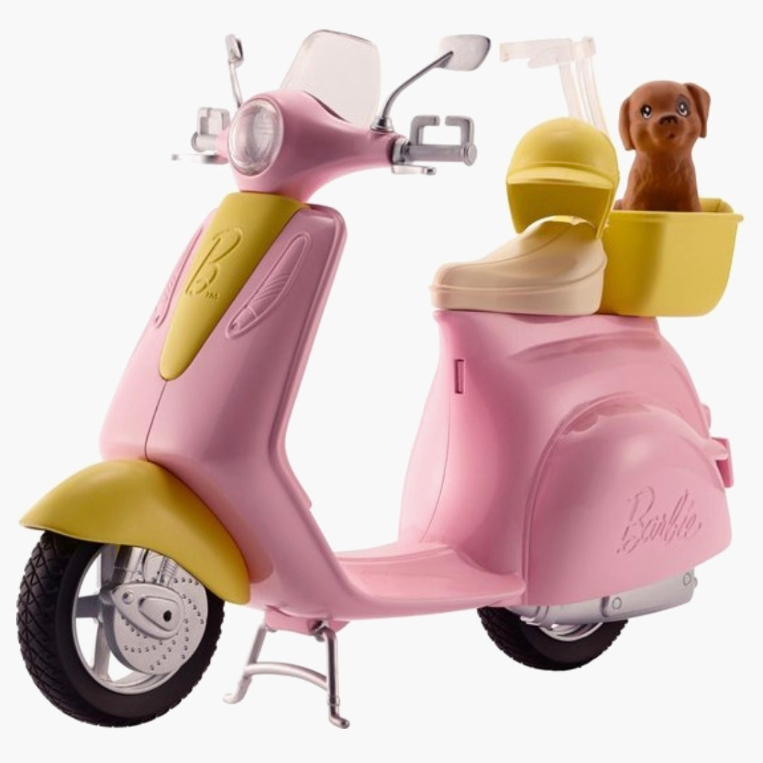 Barbie: Scooter met Hondje