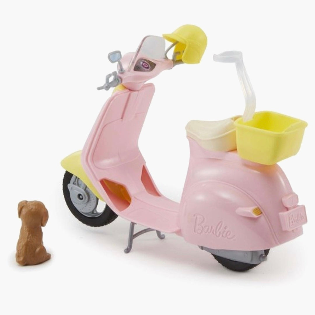 Barbie: Scooter met Hondje