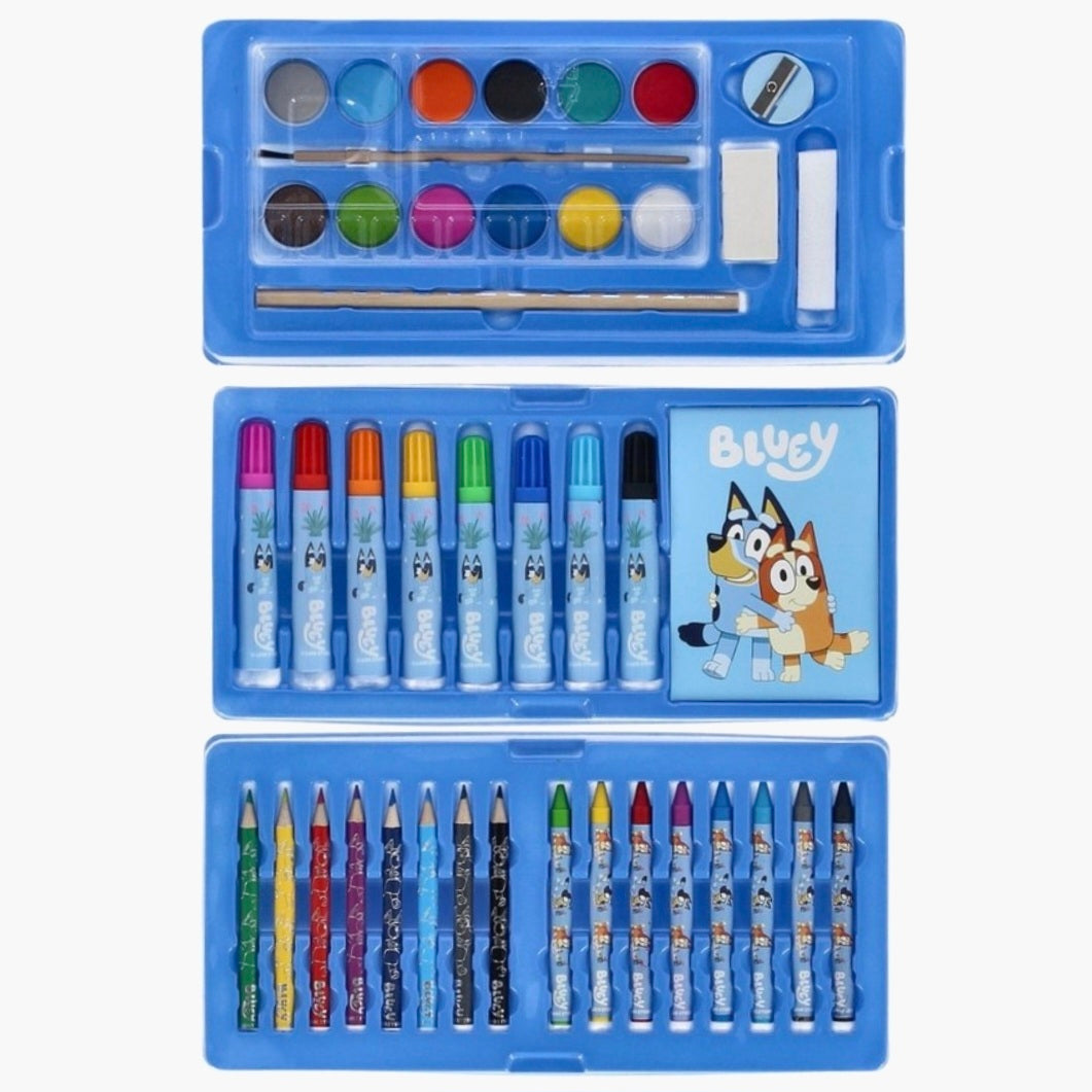 Bluey: Kleurkoffer - 52 delig