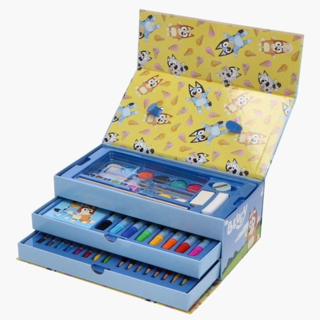 Bluey: Kleurkoffer - 52 delig