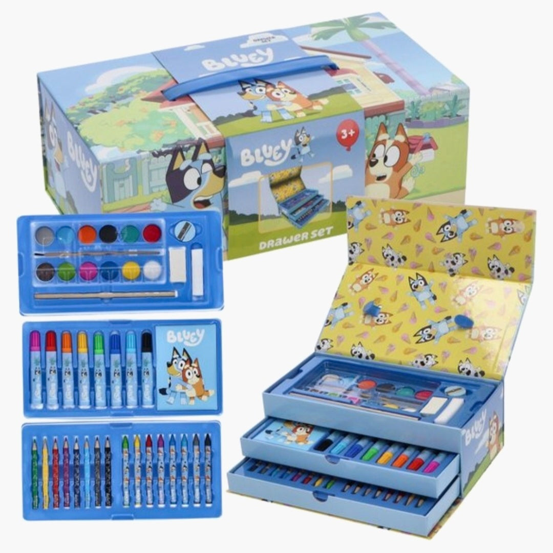 Bluey: Kleurkoffer - 52 delig
