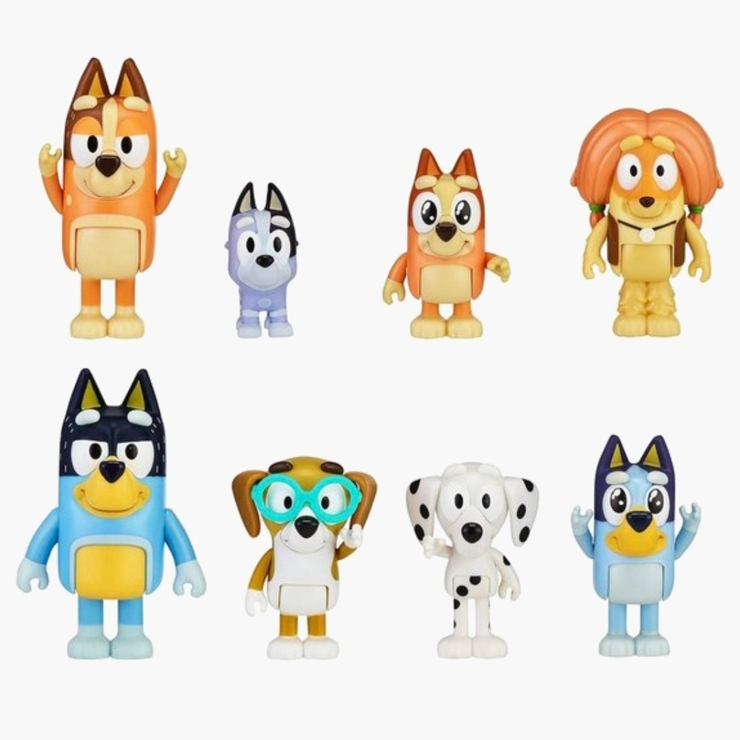 Bluey: 8 Speelfiguren set