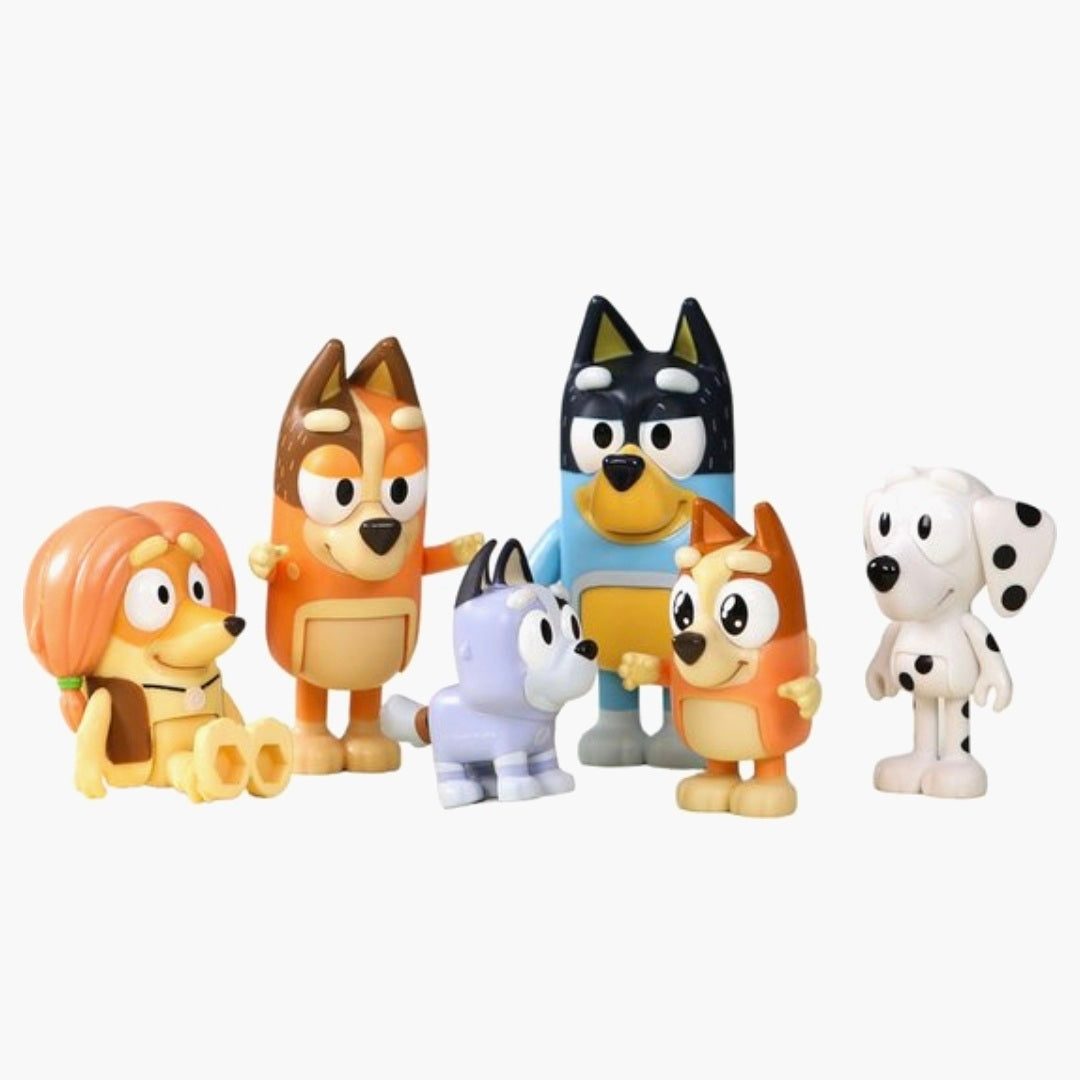 Bluey: 8 Speelfiguren set