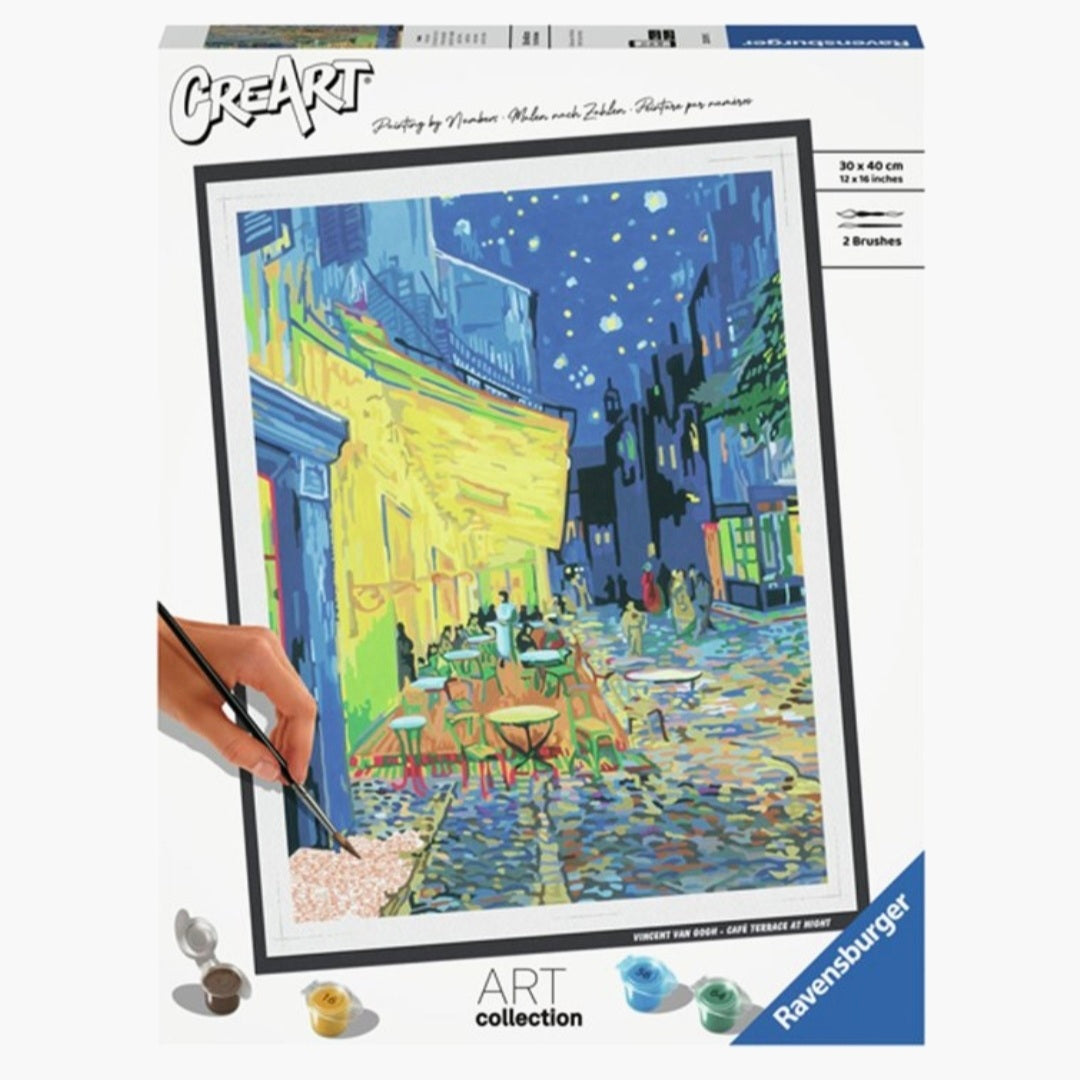 Ravensburger: Cafe terrace (Van Gogh) schilderen op nummer