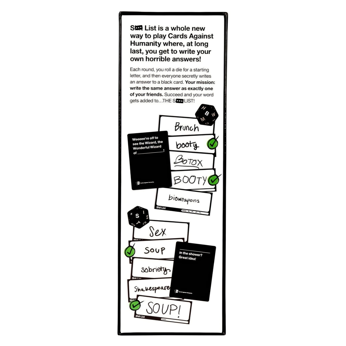Cards Against Humanity - Shit List