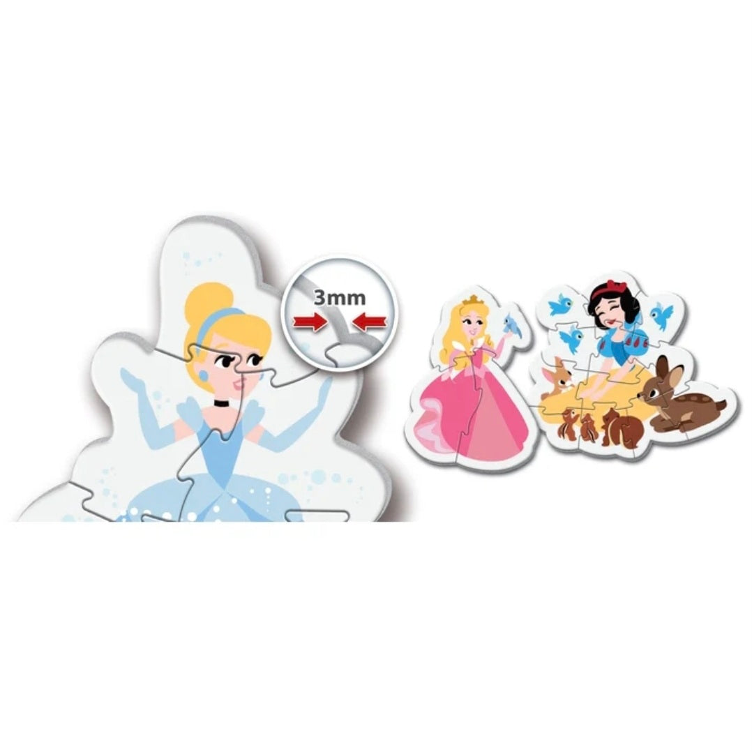 Clementoni: My First Puzzel - Disney Princess - 3 + 6 + 9 + 12