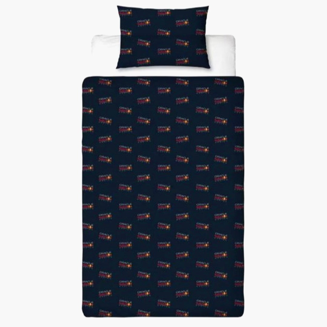 Max Verstappen - Dekbedovertrek - Oracle Red Bull racing - 1 persoons (dubbelzijdig)