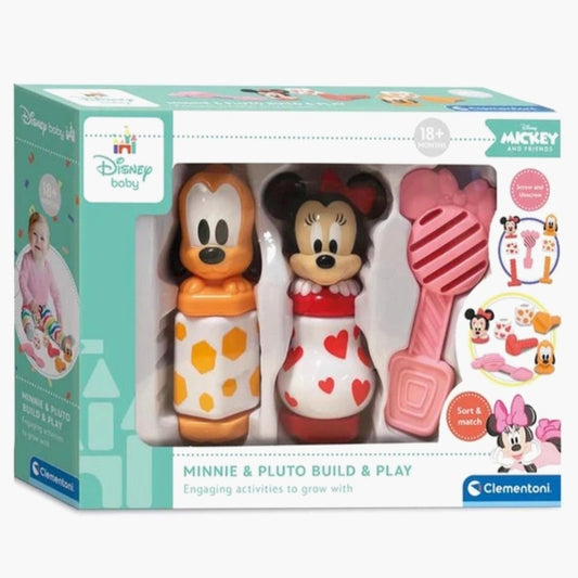 Clementoni: Minnie & Pluto - Build & Play
