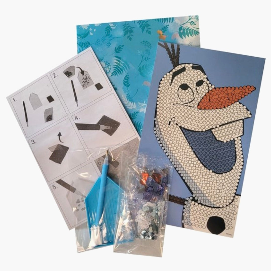Disney Frozen: Diamond Painting Pailletten - Olaf
