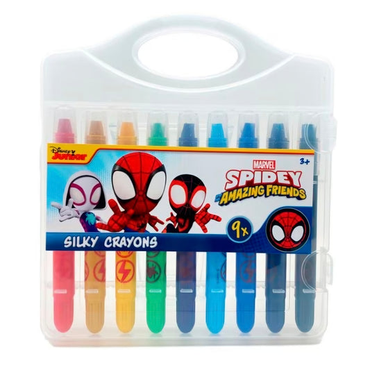 Disney: Spiderman - Silky Crayons - 9 kleuren