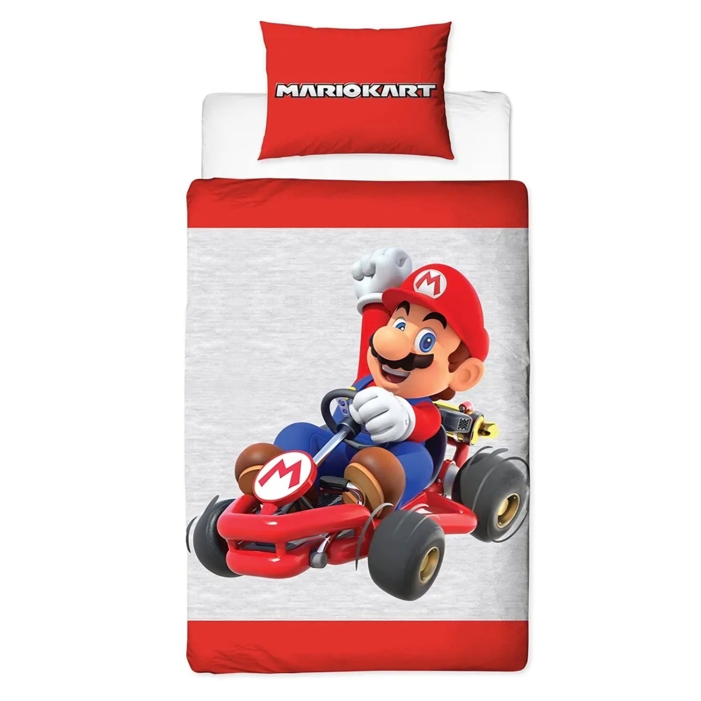 Super Mario Kart - 1 Persoons dekbedovertrek 140x200