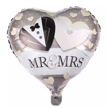 45cm Aluminium bruids ballonnen - Diverse Soorten  -  Multiplaza