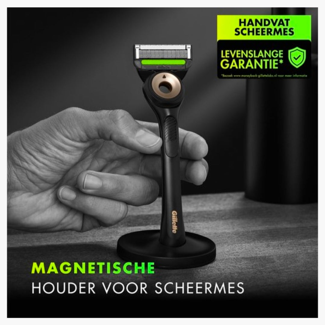 GilletteLabs: 1 Handvat + 2 Mesjes + Magnetisch Houder + Travel box
