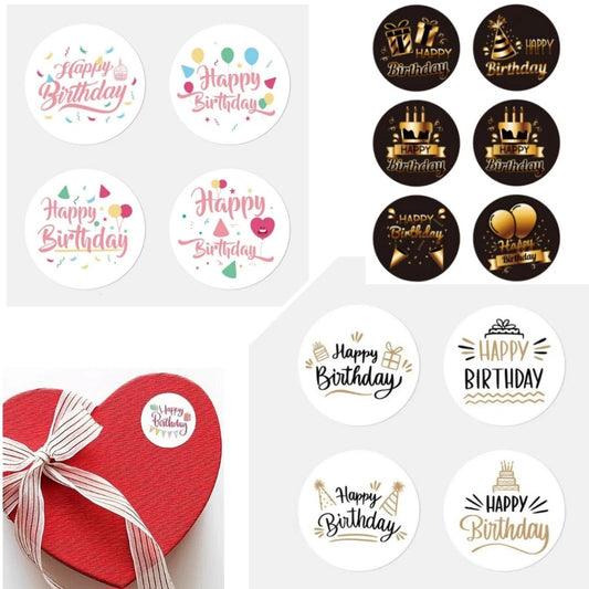 50 Happy Birthday stickers