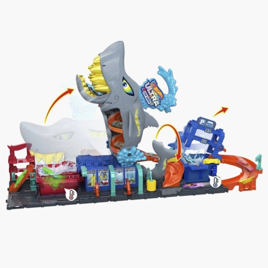 Hot Wheels: Ultra Shark Car Wash Racebaan