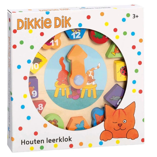 Bambolino: Dikkie Dik - Houten Leerklok puzzel