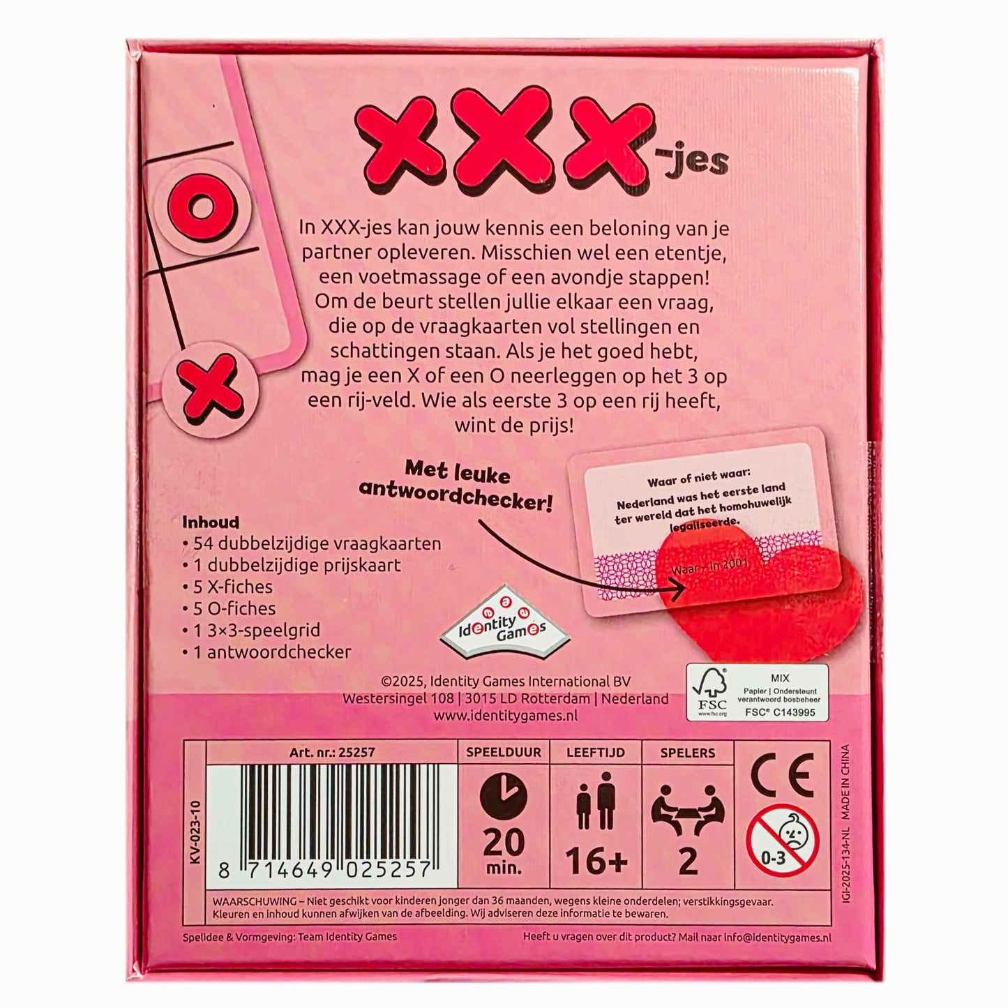 Identity Games: XXX-jes