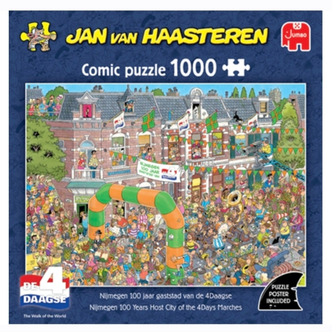 Jan van Haasteren: Nijmegen 100 Jaar Gaststad van de 4daagse - 1000