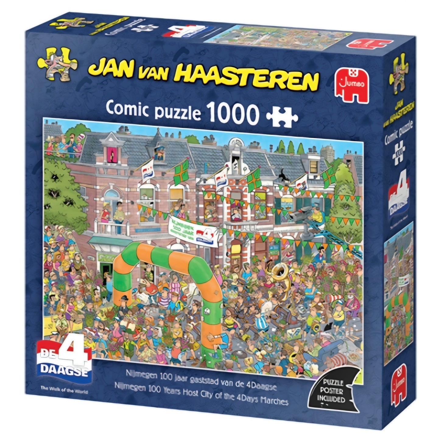 Jan van Haasteren: Nijmegen 100 Jaar Gaststad van de 4daagse - 1000