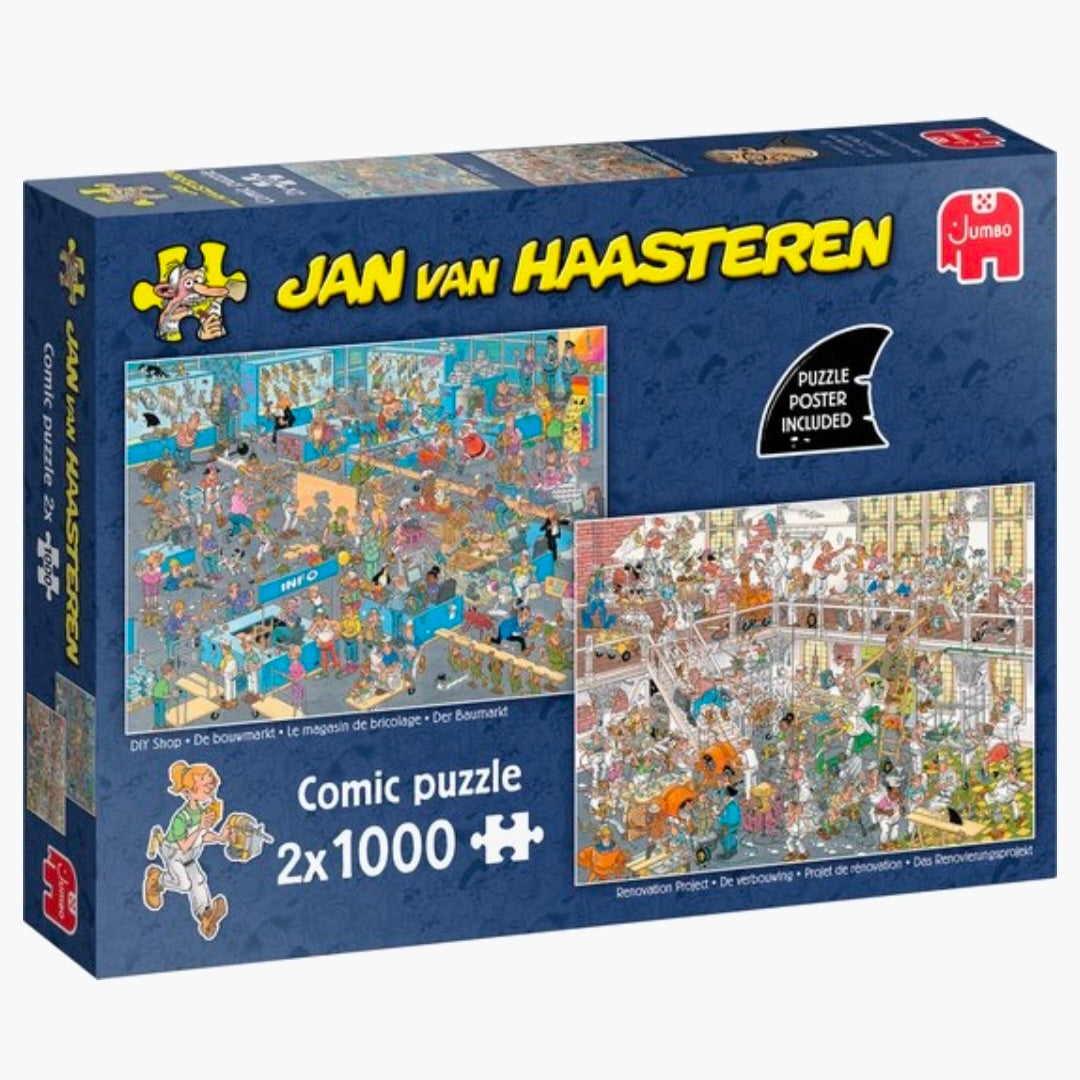 Jan van Haasteren: De Verbouwing + De Bouwmarkt - 2x1000