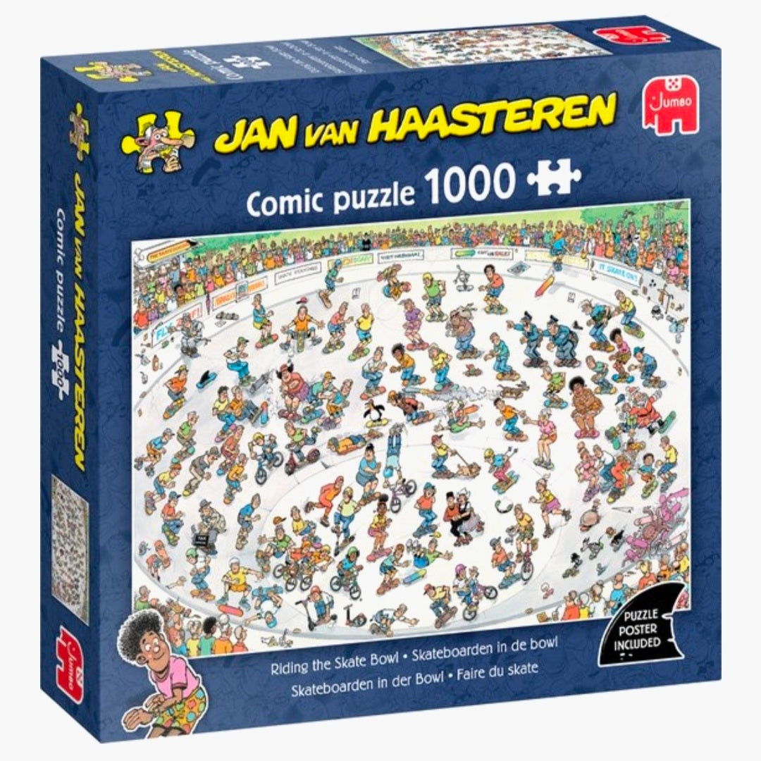 Jan van Haasteren: Skateboarden in de Bowl - 1000