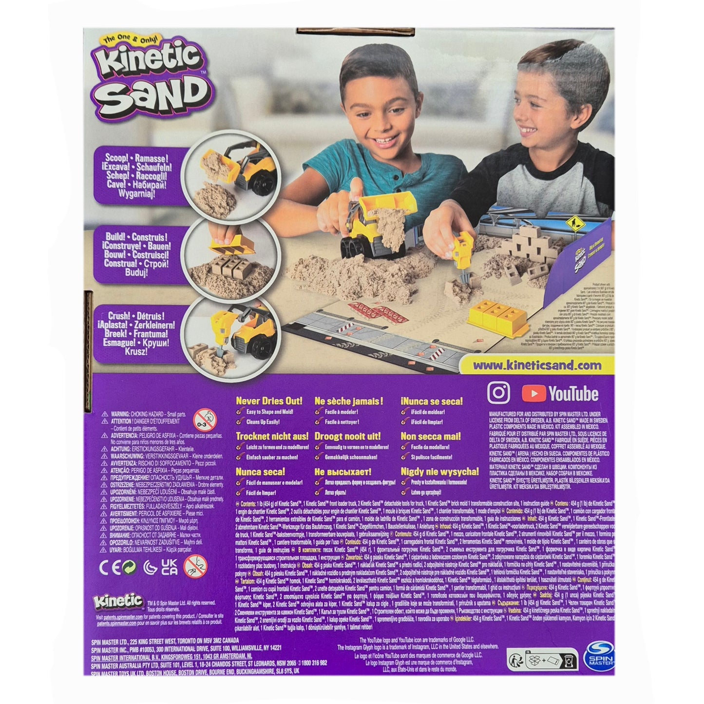 Kinetic Sand: Graaf- en Sloopset met truck en 0,9kg Sand
