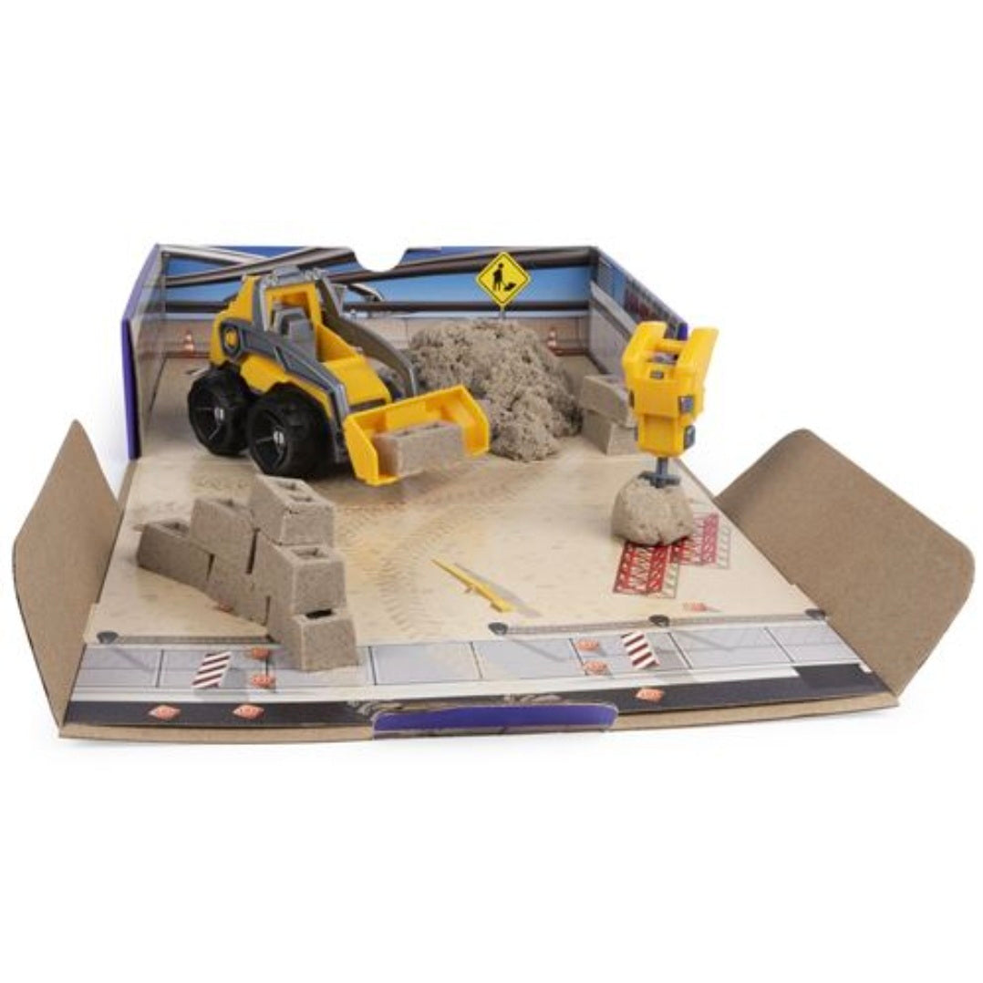 Kinetic Sand: Graaf- en Sloopset met truck en 0,9kg Sand