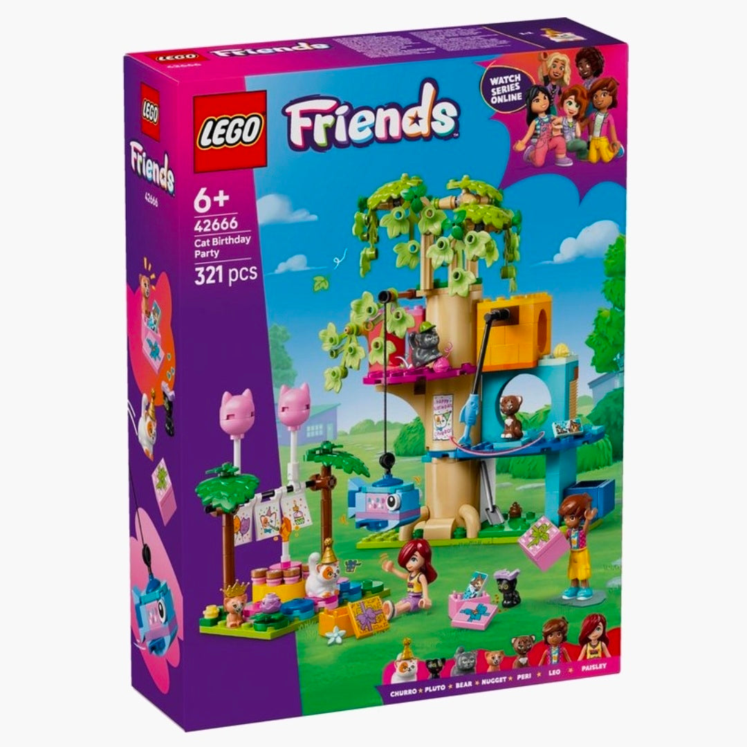 LEGO 42666: Friends - Kattenverjaardagsfeestje & Boomhut
