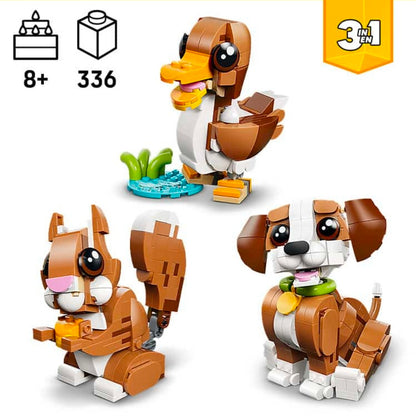 LEGO 31382: Creator 3in1 - Schattige dieren: Speelse Puppy  -  Multiplaza