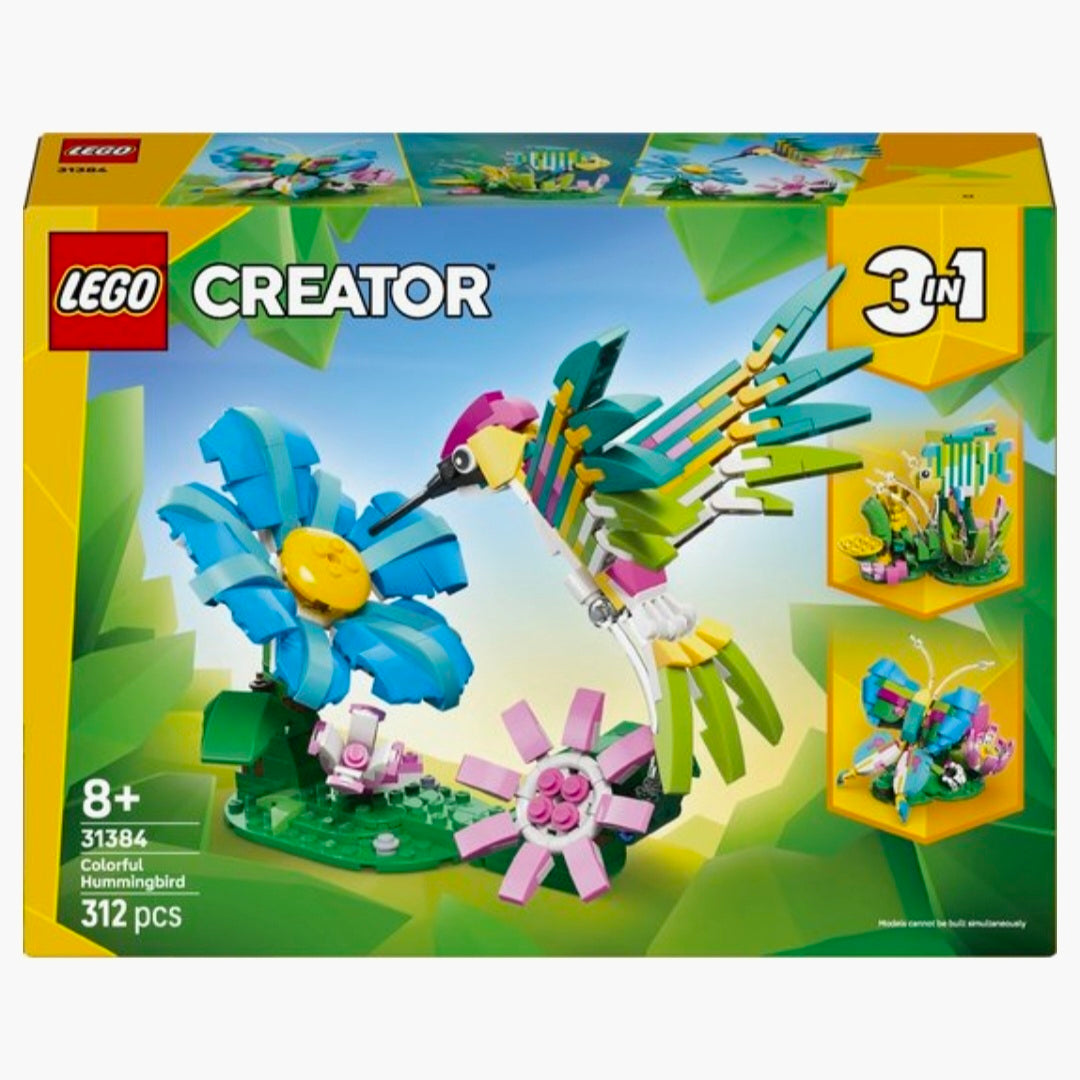 LEGO 31384: Creator 3in1 - Wilde Dieren Kleurrijke Kolibrie