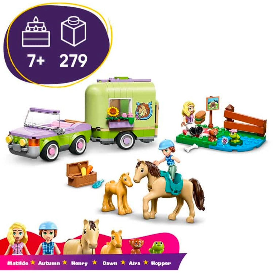 LEGO 42695: Friends - Trailer met Paard en Veulen