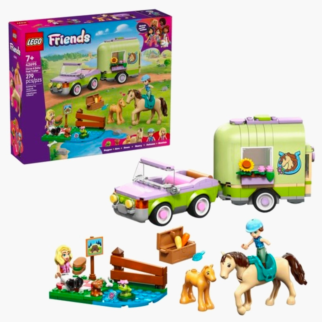 LEGO 42695: Friends - Trailer met Paard en Veulen