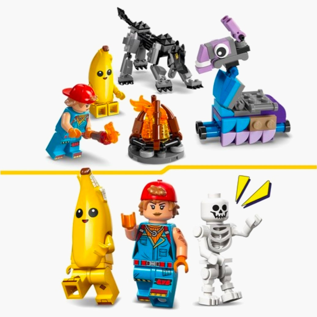 LEGO 77075: Fortnite - Peely en Sparkplugs kamp
