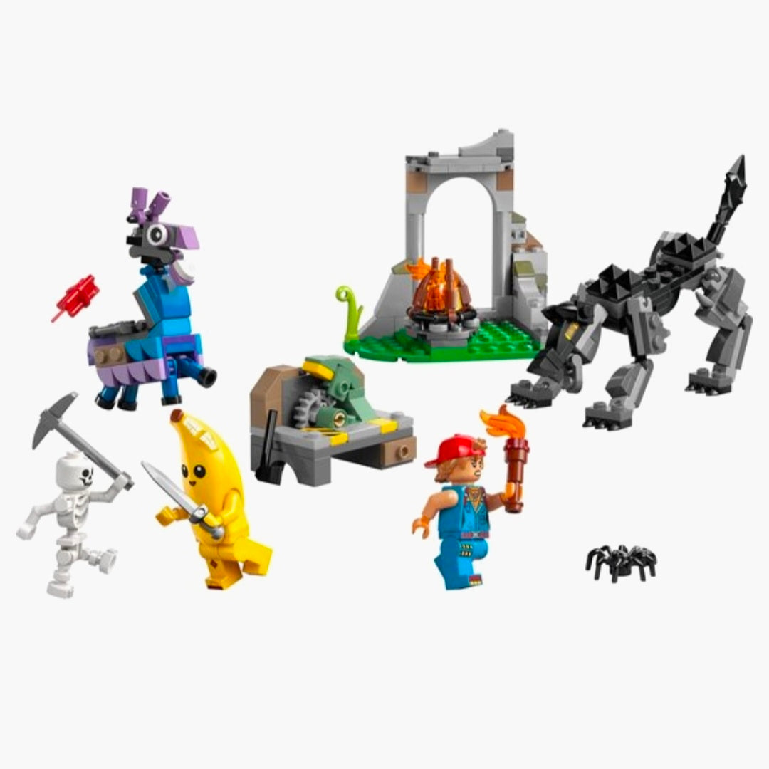 LEGO 77075: Fortnite - Peely en Sparkplugs kamp