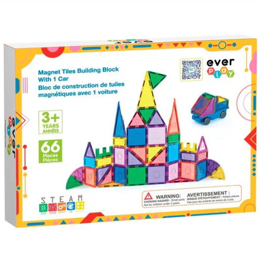 Magnet Tiles Building Block 66 met Auto