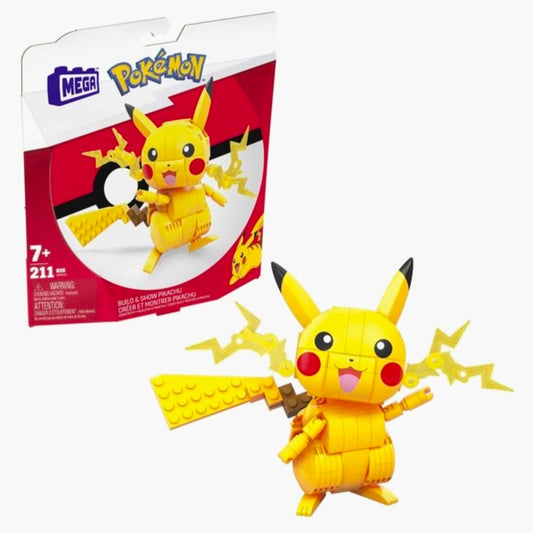 MEGA: Pokémon Pikachu Build Up & Show Figuur