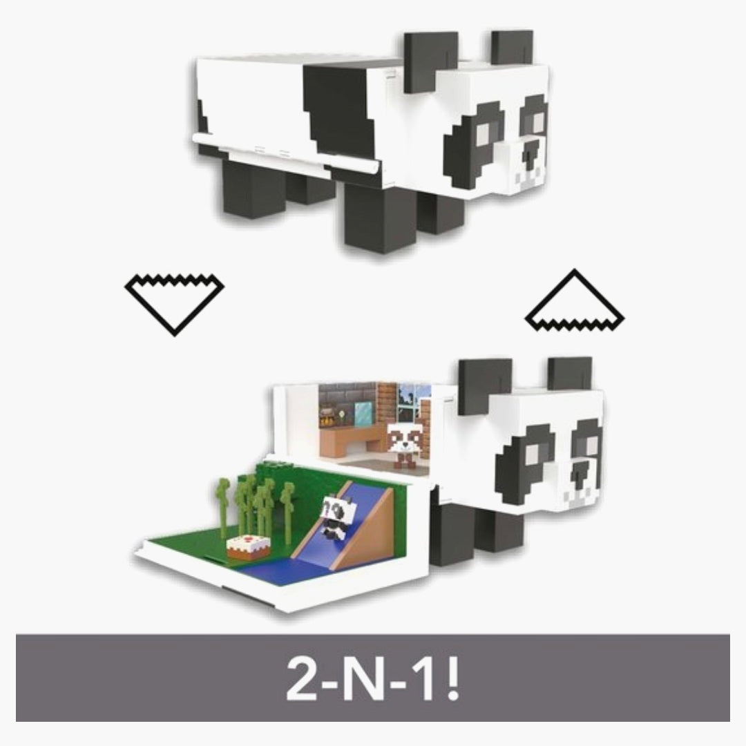 Minecraft: Minecraft MOB hoofd mini  Panda Speelhuis