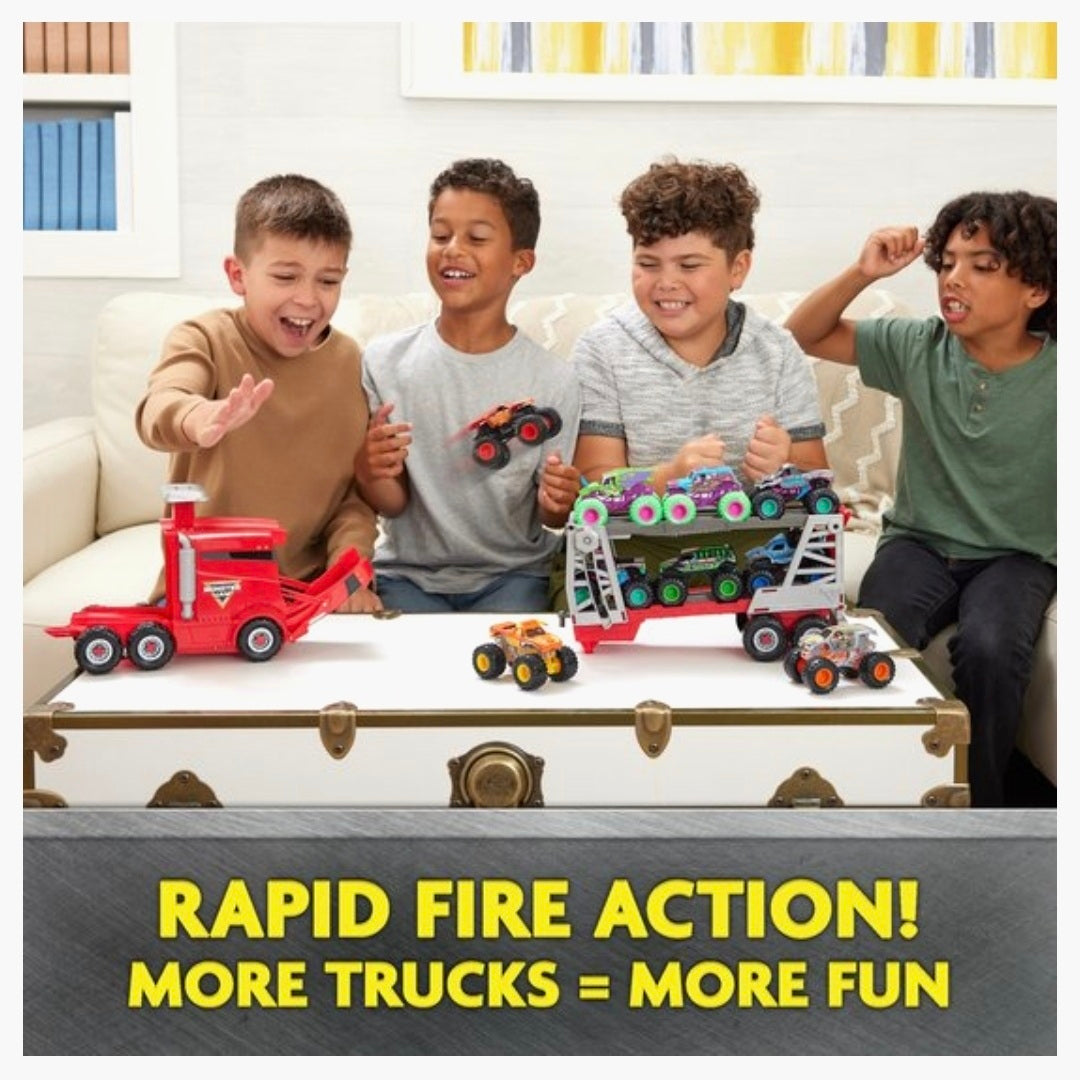 Monster Jam: 2in1 Launch N'Go Hauler Speelset