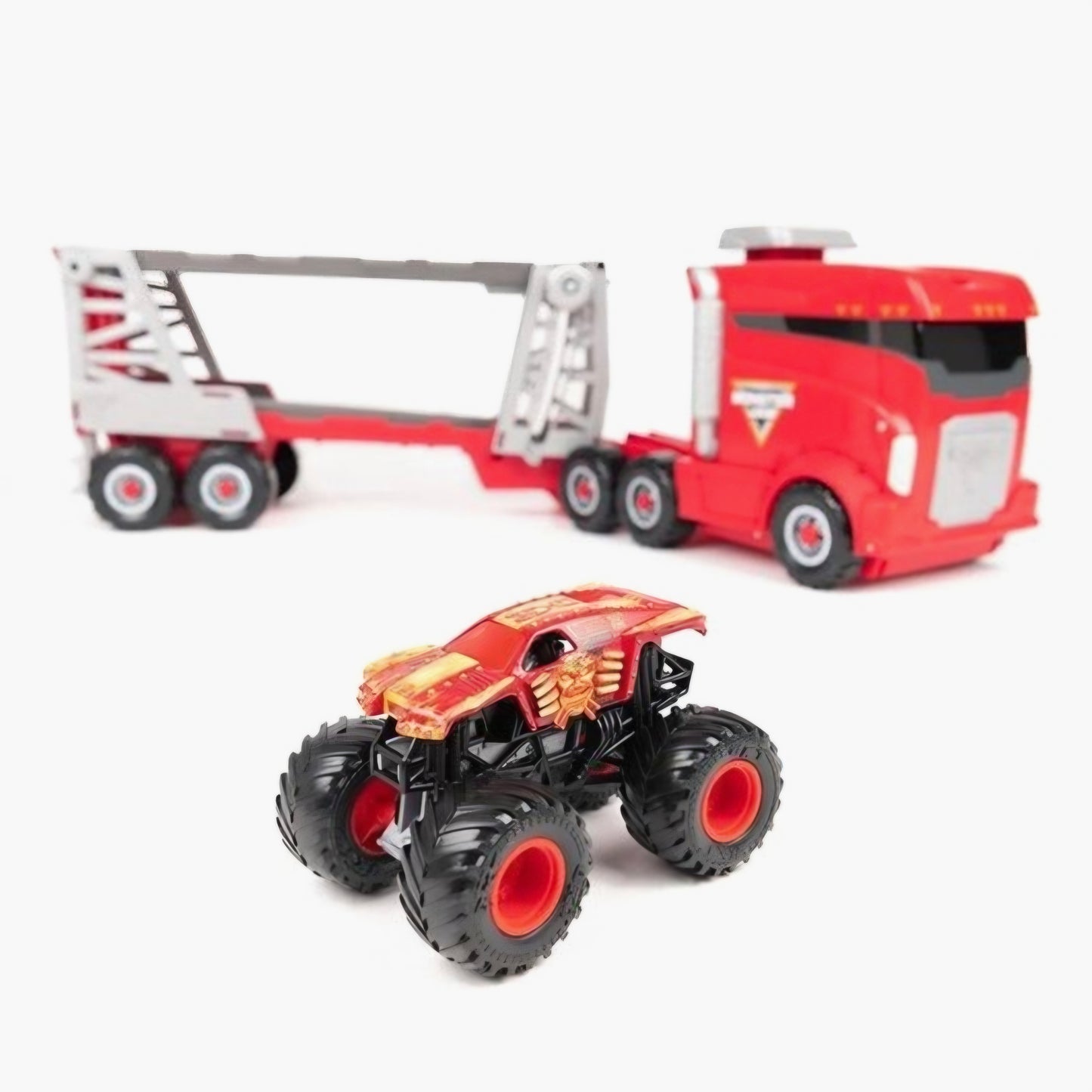 Monster Jam: 2in1 Launch N'Go Hauler Speelset