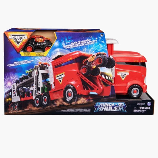 Monster Jam: 2in1 Launch N'Go Hauler Speelset