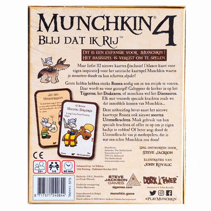 Munchkin 4: Blij dat ik Rij - Uitbreiding (NL)  -  Multiplaza