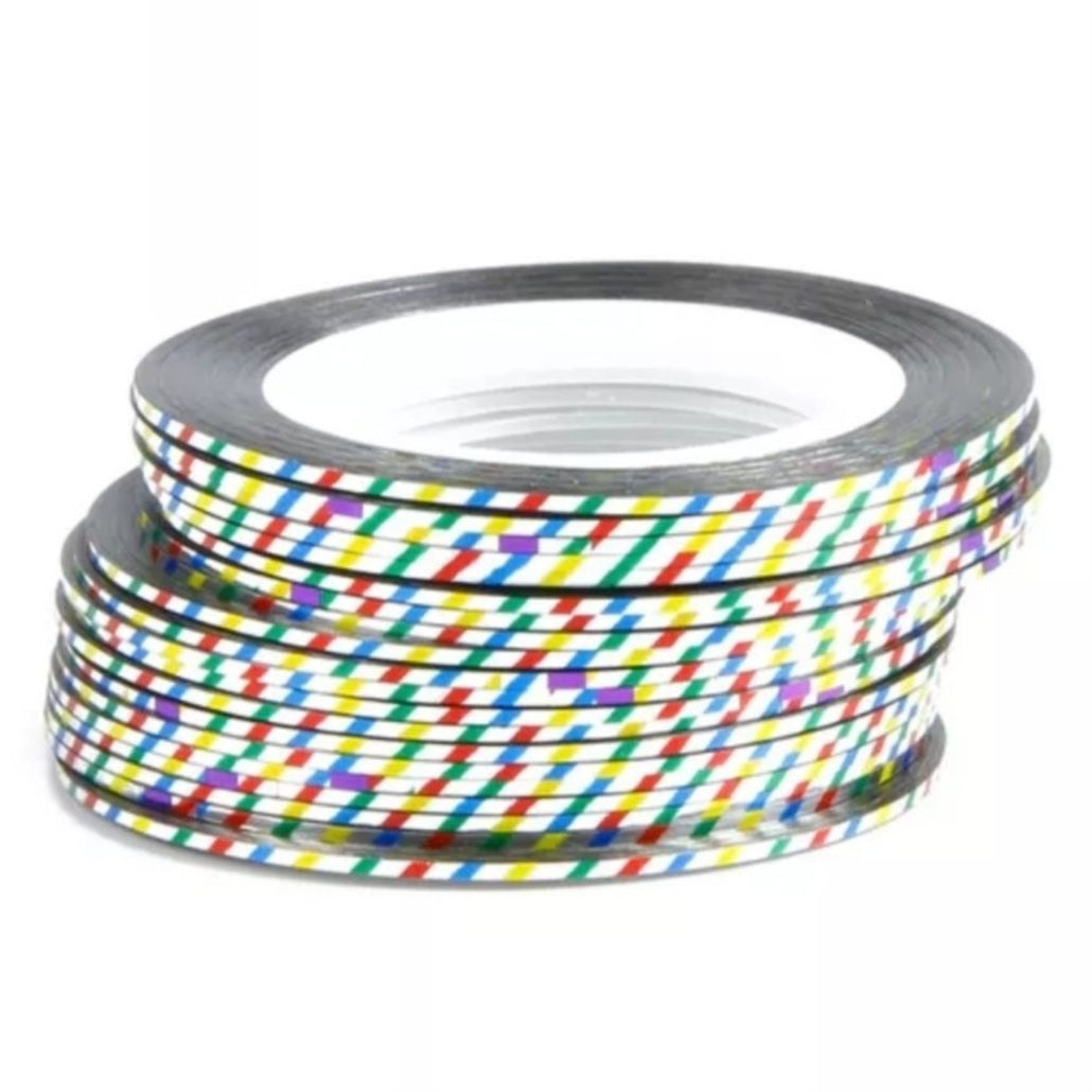 1mm Nagel striping tape met motief - Diverse Kleuren