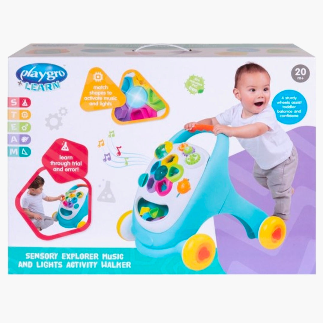 Playgro: Sensory Explorer Music and Lights Activity Walker (20M+)